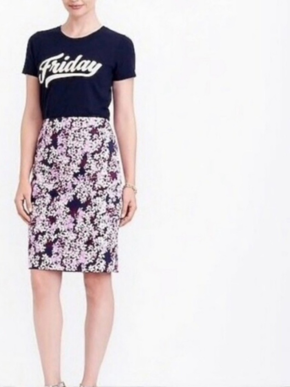 J. Crew Cotton Blend Women’s Floral Pencil Skirt size 6